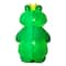 Glitzhome® 6ft Lighted Valentine's Inflatable Frog with Heart Decor